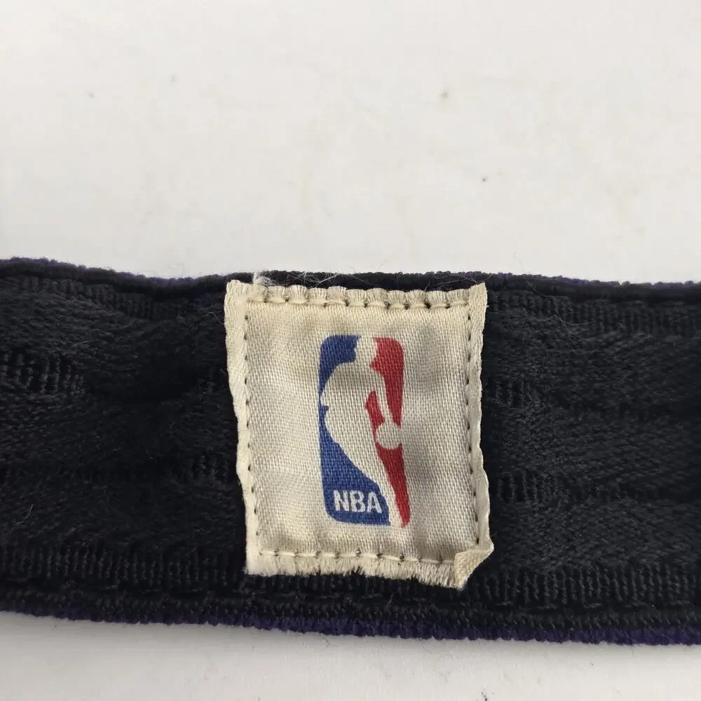 Vintage Nike Toronto Raptors NBA Visor Hat Purple Elastic Back Textured Mesh